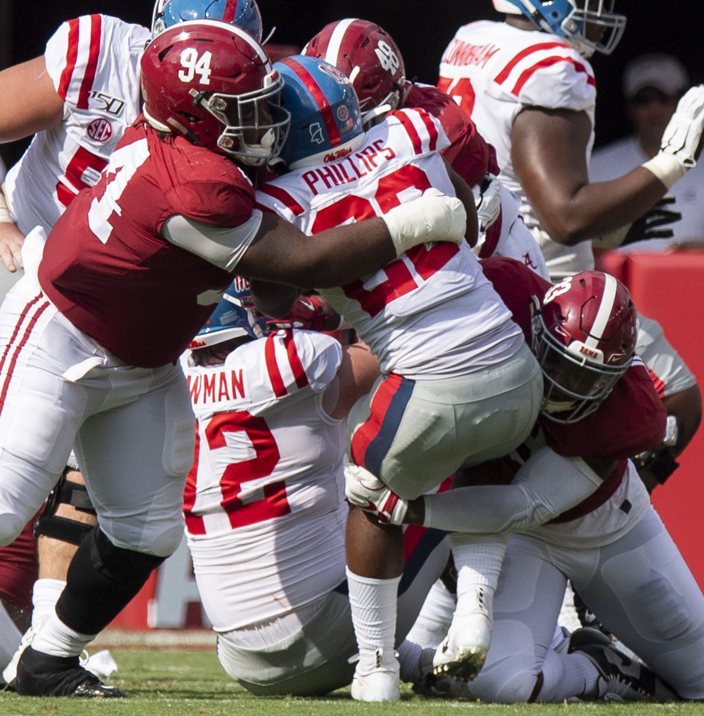 Tide defense vs. Oles Miss